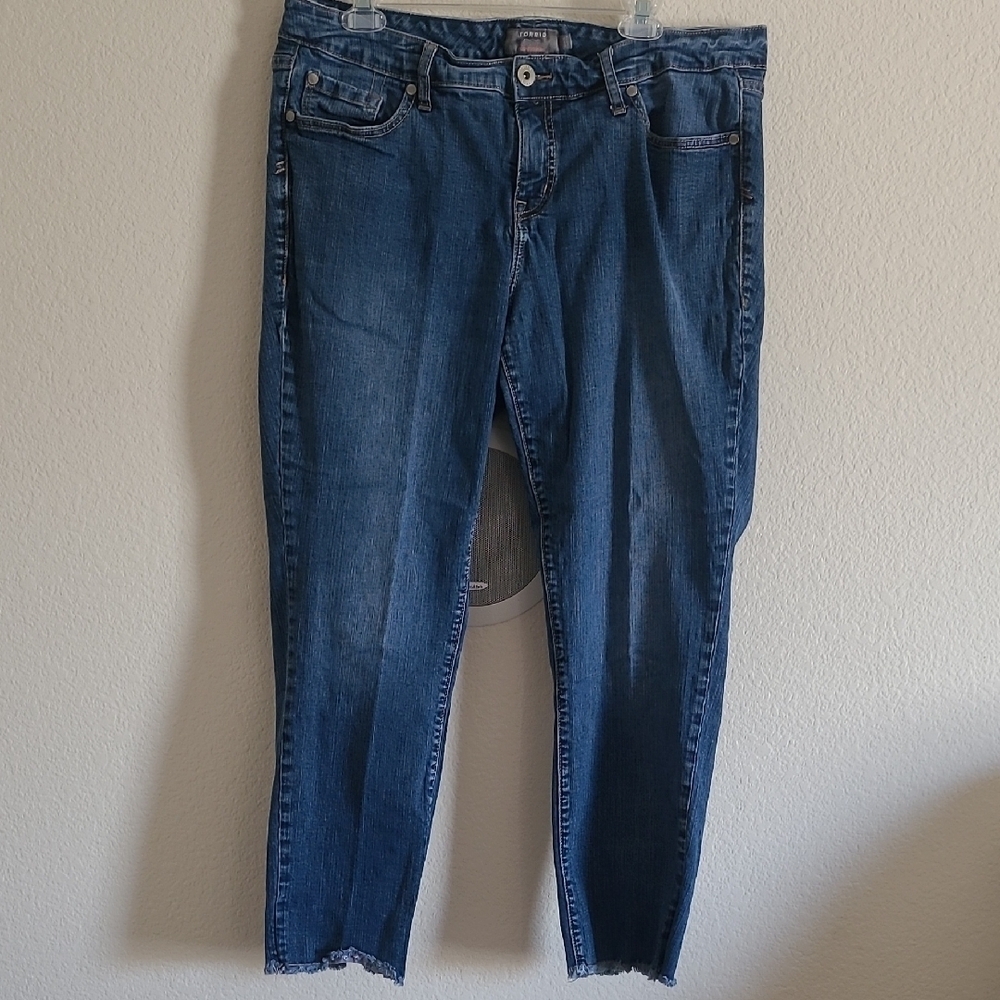 Torrid Cropped Boyfriend Women's Blue Jeans Size 16